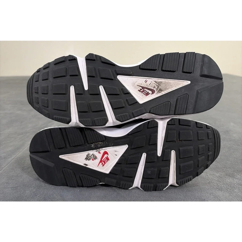 Nike Air Huarache Peace Love Swoosh White Black Multi DM8152-100 Mens 9 Charity